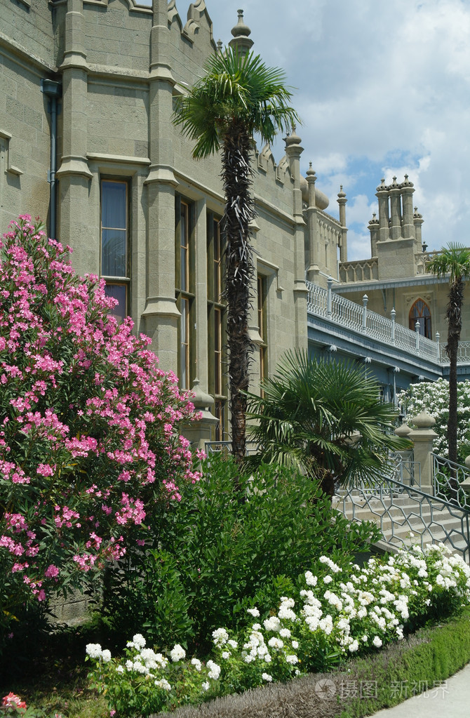 沃龙佐夫花园的阿卢普卡克里米亚乌克兰镇