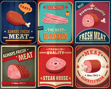 老式肉海报设计方案集