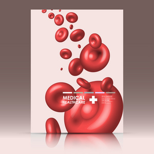 血液医疗卡背景图片