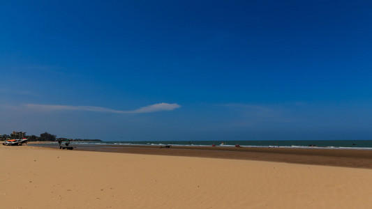 自然场景热带海滩 大海和天空。考 Kalok，泰国