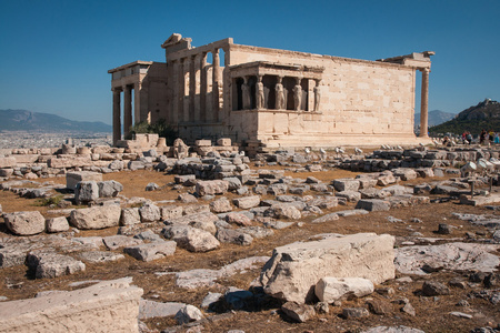 古代雅典卫城的废墟