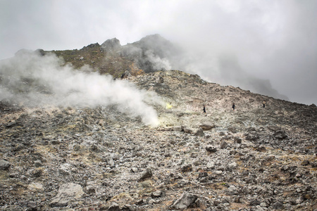 在印度尼西亚苏门答腊北部克火山