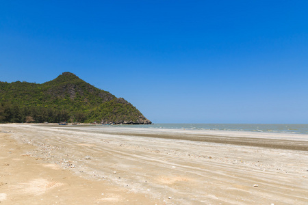 在山姆湄南海滩，泰国地处热带的海滩