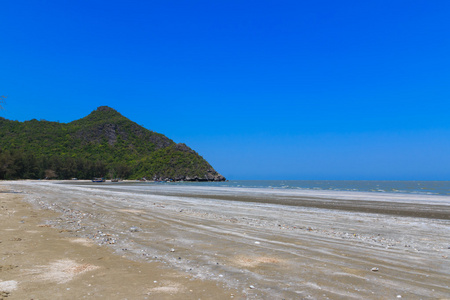 在山姆湄南海滩，泰国地处热带的海滩