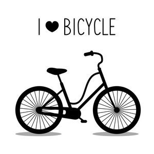 城市的时髦自行车的插图
