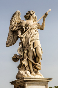 在罗马天使的雕像