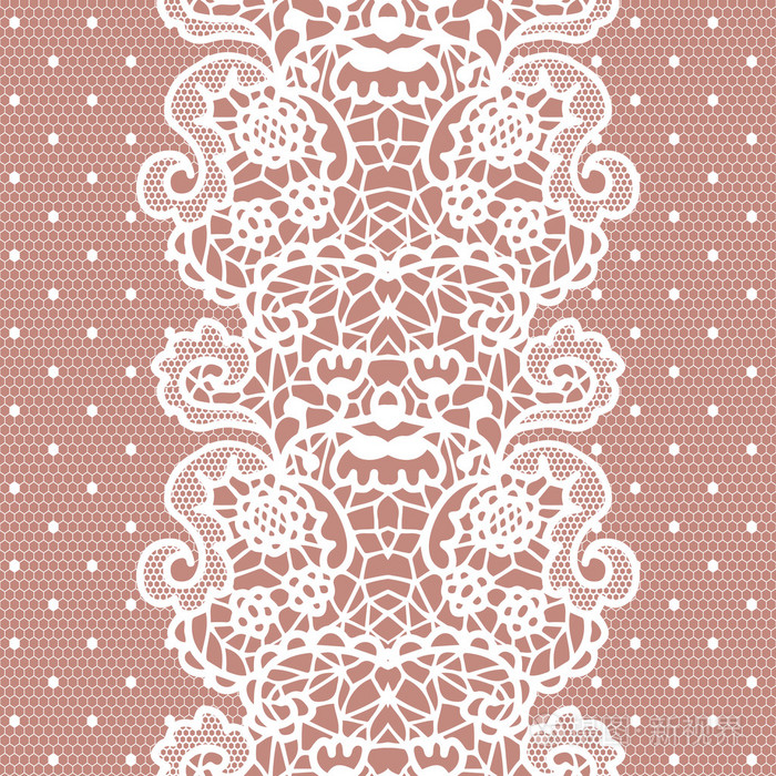 白色的蕾丝复古典雅装饰