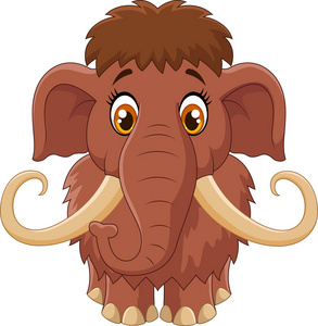 猛犸象卡通图片-猛犸象卡通素材-猛犸象卡通插画-摄图新视界