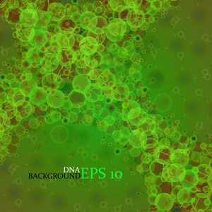 分子 dna。抽象背景。矢量图。eps10