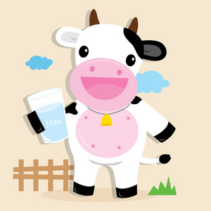 牛可爱人物卡通设计