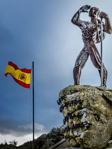 雕塑西班牙登山家