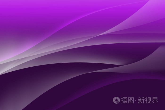 紫色抽象线条与波浪背景