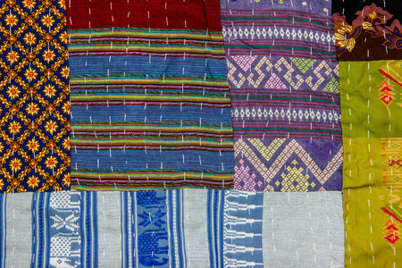 泰国丝绸织物纹理
