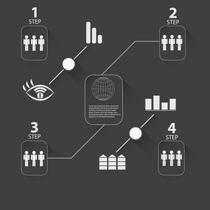 为您的网站或信息图表纸横幅设计模板。矢量