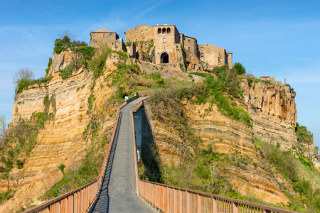 奇维塔 di Bagnoregio 托斯卡纳意大利景观