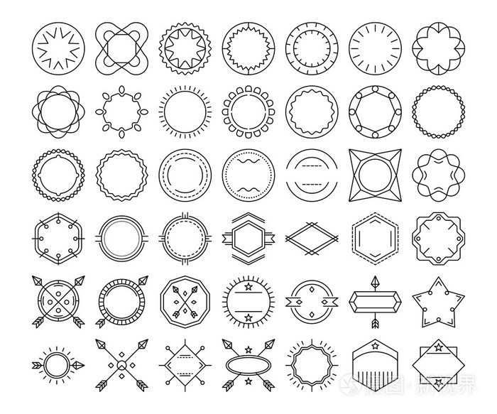 大纲徽章 & 标志模板