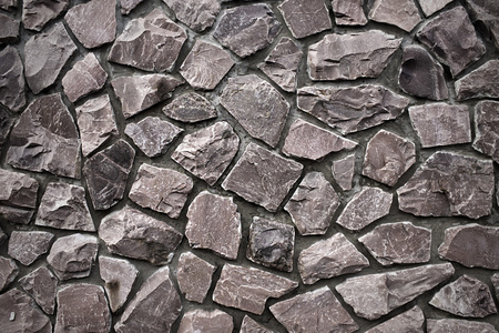 灰色石头砌的墙