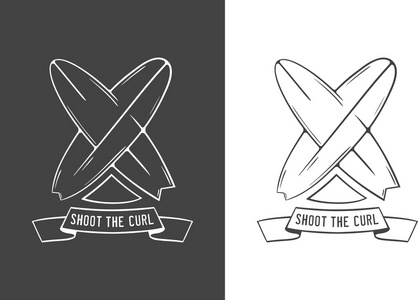 素描冲浪 logo 标志照片