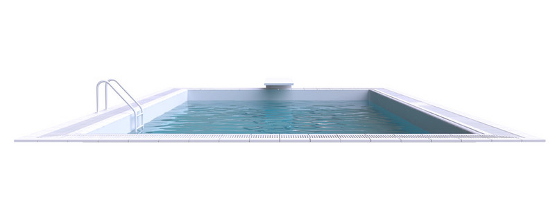 矩形游泳池用水