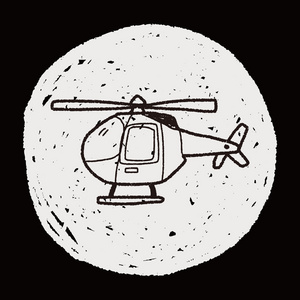 直升机的涂鸦