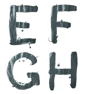 E F G H 字母字符集