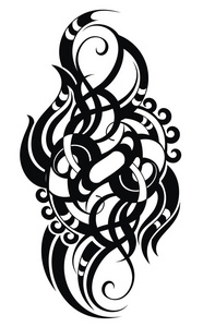 毛利人风格的纹身图案