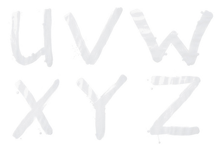 U V W X Y Z 字母字符集