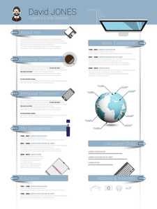 简历极简主义的简历模板