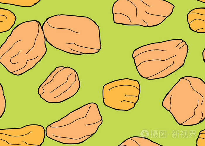 绿金葡萄干格局插画-正版商用图片1iyz5d-摄图新视界