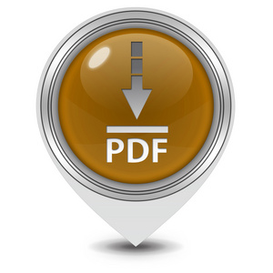 pdf 下载在白色背景上的指针图标