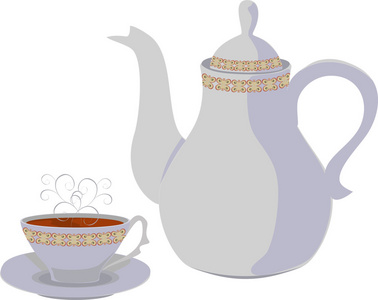 水壶和喝杯茶