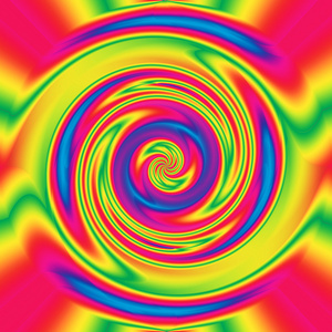 在美丽的彩虹颜色的抽象催眠旋转