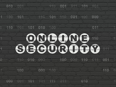 隐私权的概念 在背景墙上的在线安全
