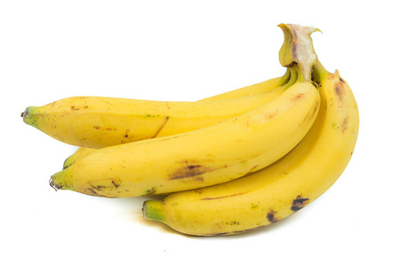孤立在白色背景上的香蕉