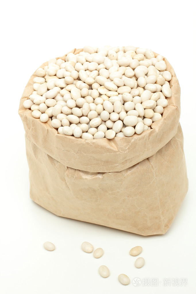 在麻袋里的白豆