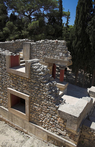 希腊克里特岛 Knoss 宫的古代遗迹