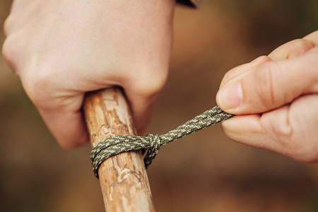 绳子打结图片