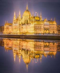 布达佩斯匈牙利国会大厦的视图