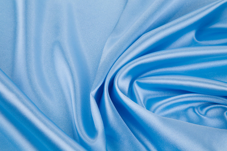 蓝色的丝绸布料纹理
