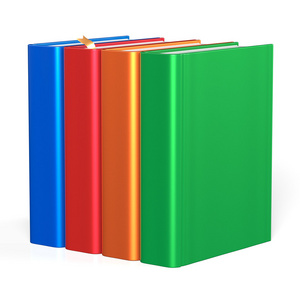 四本书教育教科书书架书柜照片