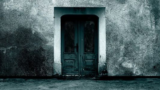 恐怖现场的神秘之门照片