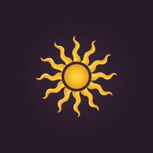 太阳的抽象符号图片