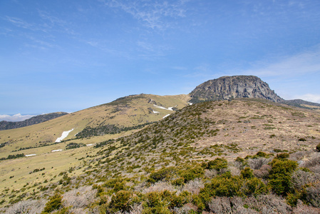 Witse Oreum 和汉拿山山区高原景观