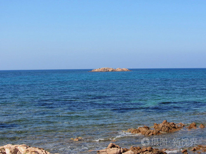 撒丁岛海景在夏天