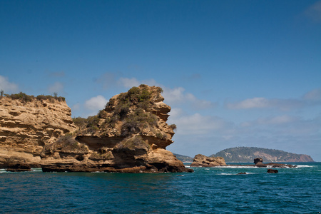 在厄瓜多尔 Salango 岛周围美丽的大海风景