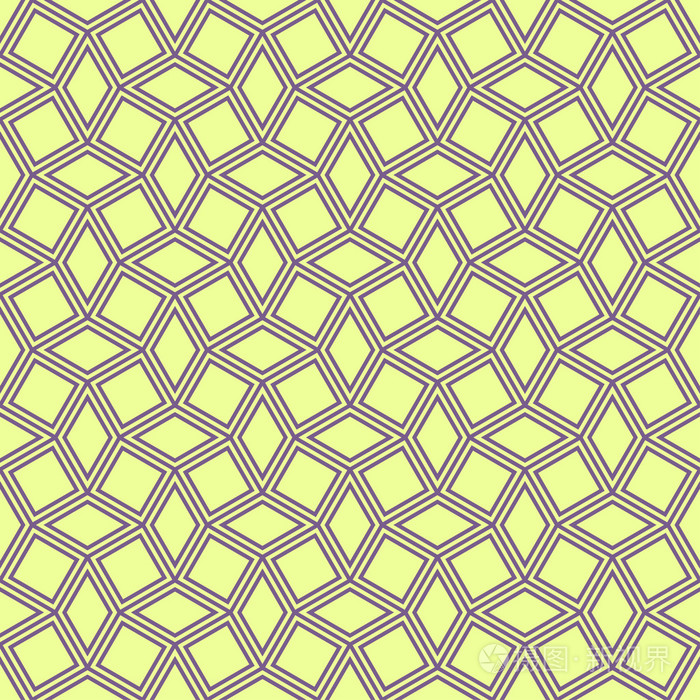 正方形和菱形几何图案