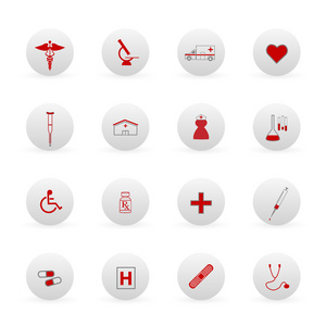 医疗图标和按钮