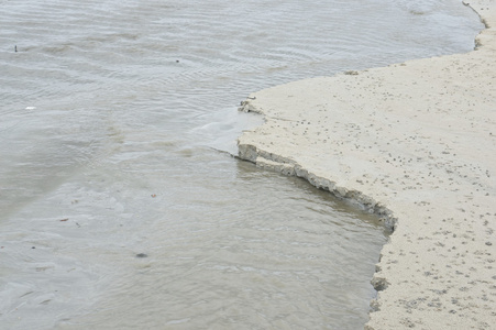 沙海侵蚀海岸