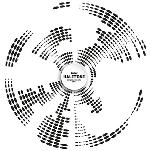 您设计的圈半色调向量元素
