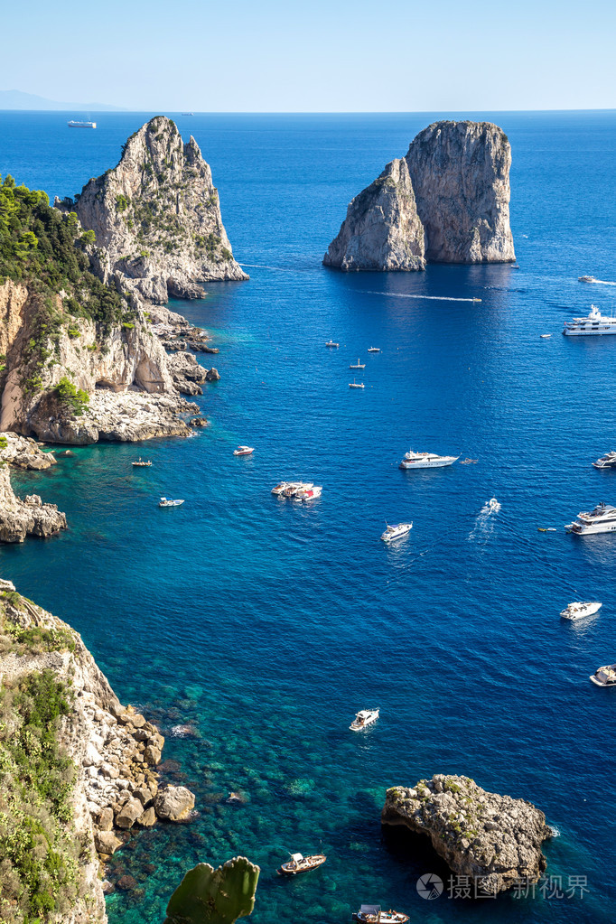 在意大利的卡普里岛